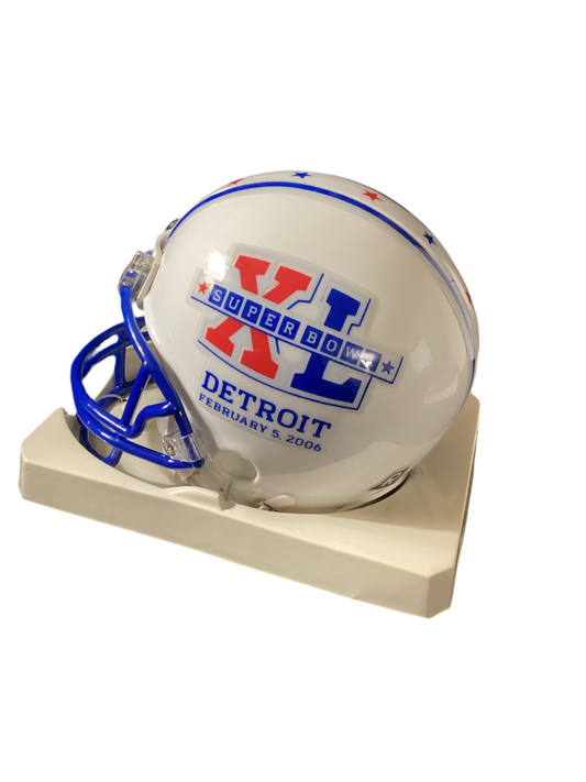 Super Bowl XL 2006 Riddell Mini Helmet Elite Promotions & Graphz