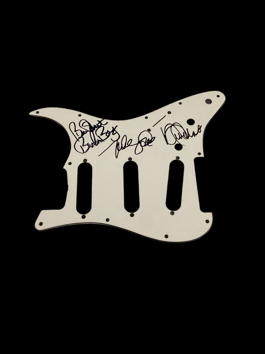 Beach Boys Mike Love Bruce Johnston autographed signed pick guard