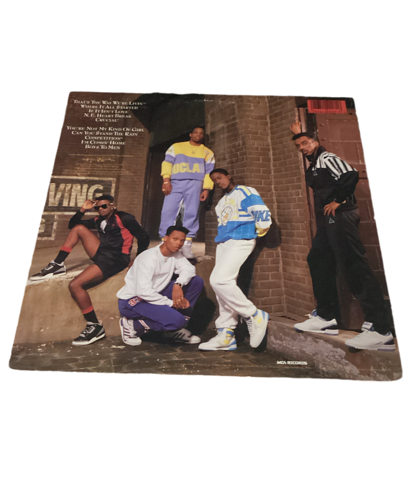 New Edition Autographed Signed Record Michael Bivins Ricky Bell Ronnie Devoe