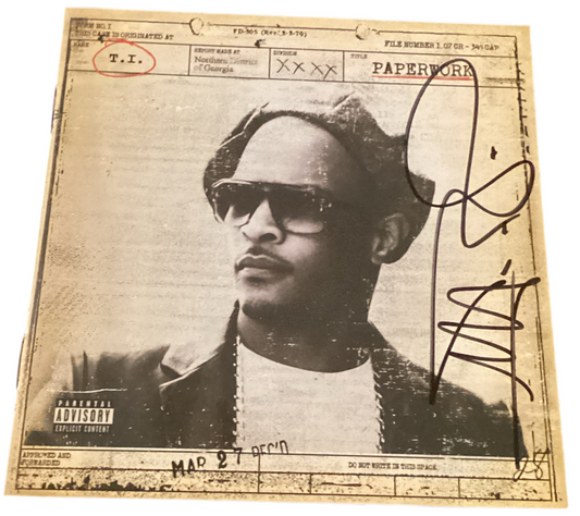 T.I autographed Signed CD COVER Elite Promotions & Graphz