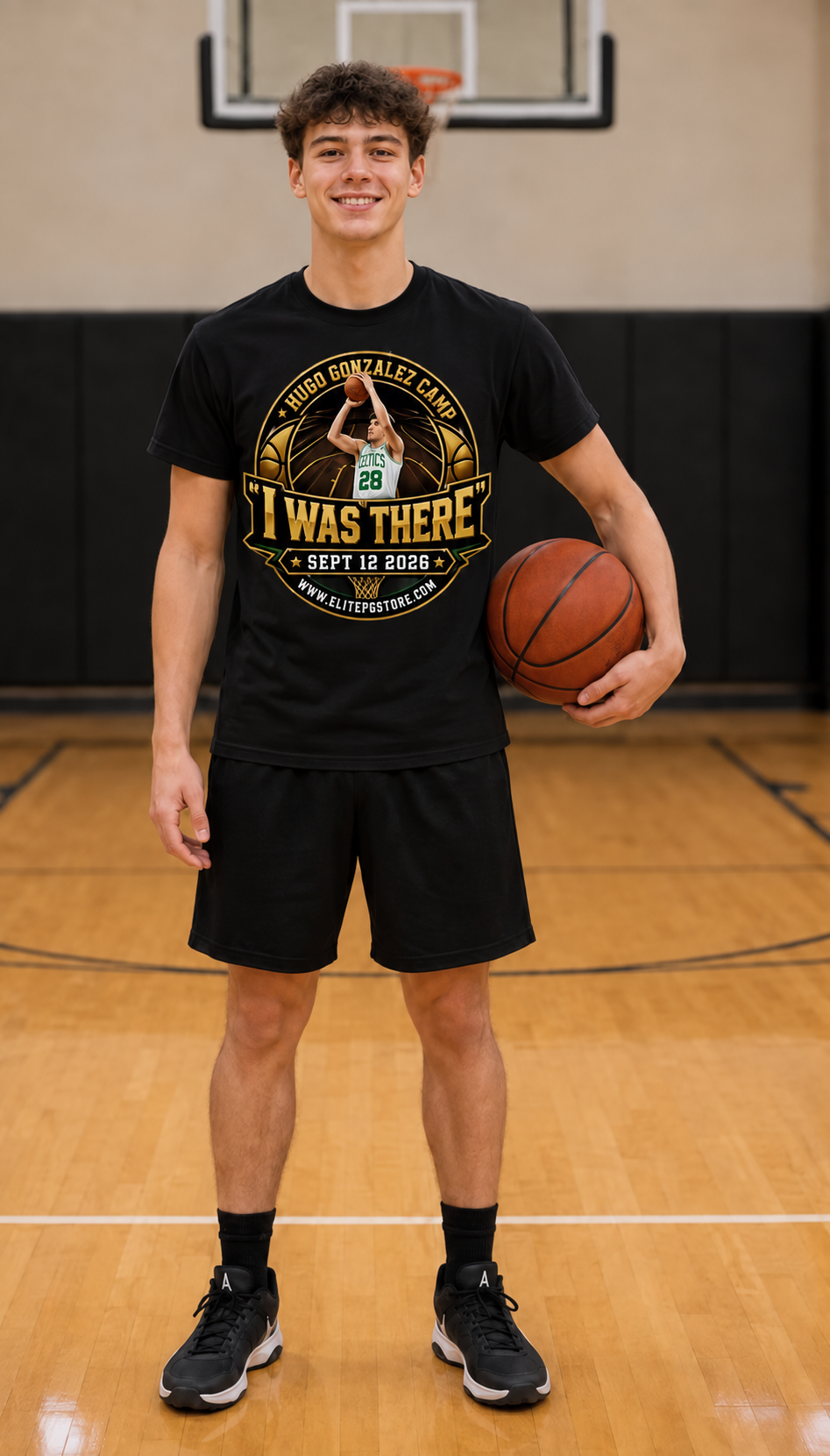 HUGO GONZÁLEZ “I WAS THERE” ADULT BLACK SHIRT