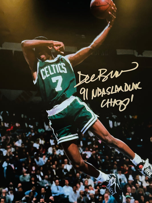 Dee Brown Autographed Signed "91 NBA SLAM DUNK CHAMP" 16x20 photo Elite Promotions & Graphz Authentication