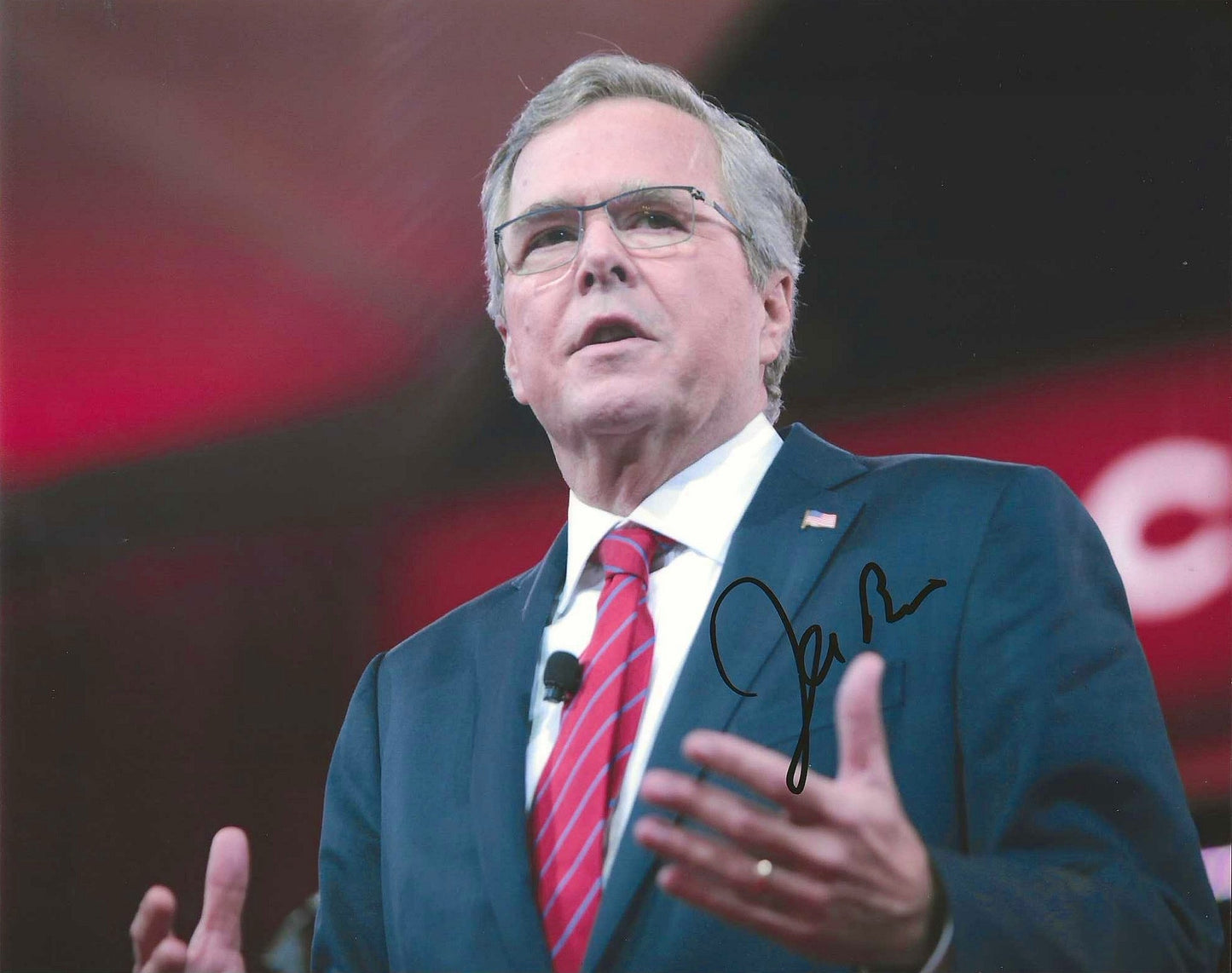 Jeb Bush Autographed Signed 8x10 photo Elite Promotions & Graphz Authentication