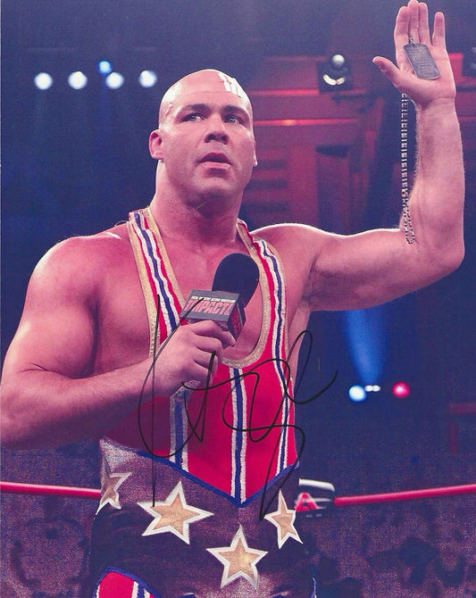 Kurt Angle Autographed Signed 8X10 Photo Elite Promotions & Graphz Authentication