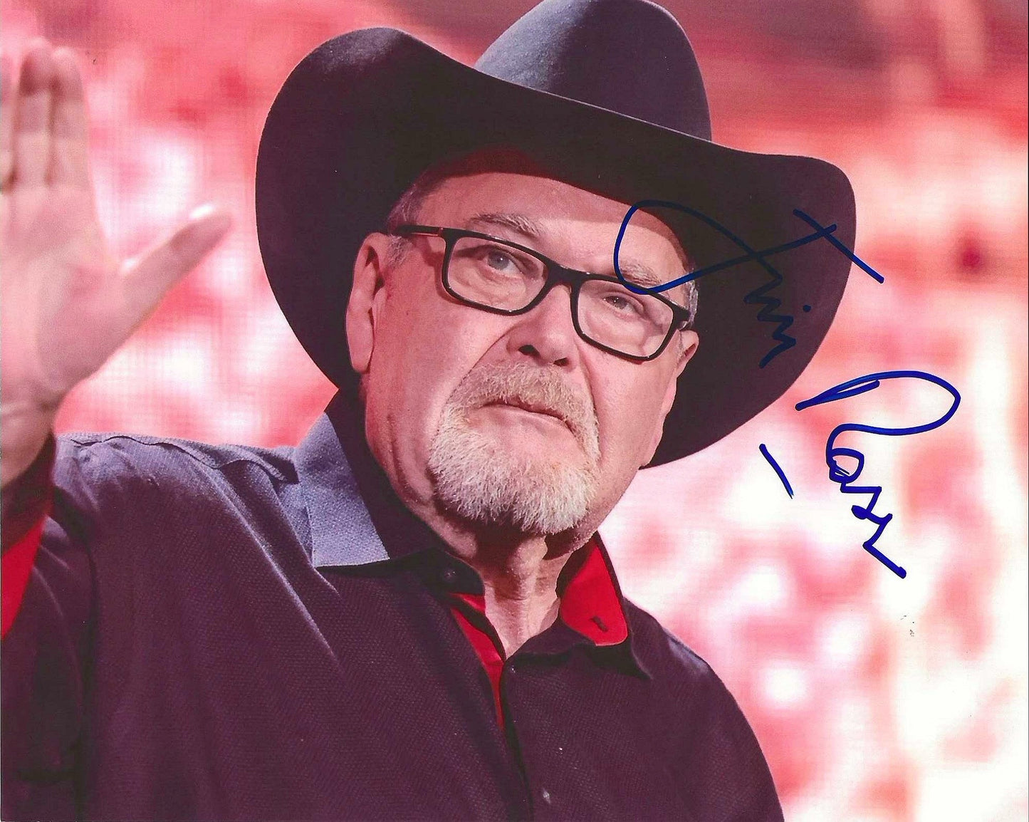 Jim Ross Autographed Signed "WWE" 8x10 photo Elite Promotions & Graphz Authentication