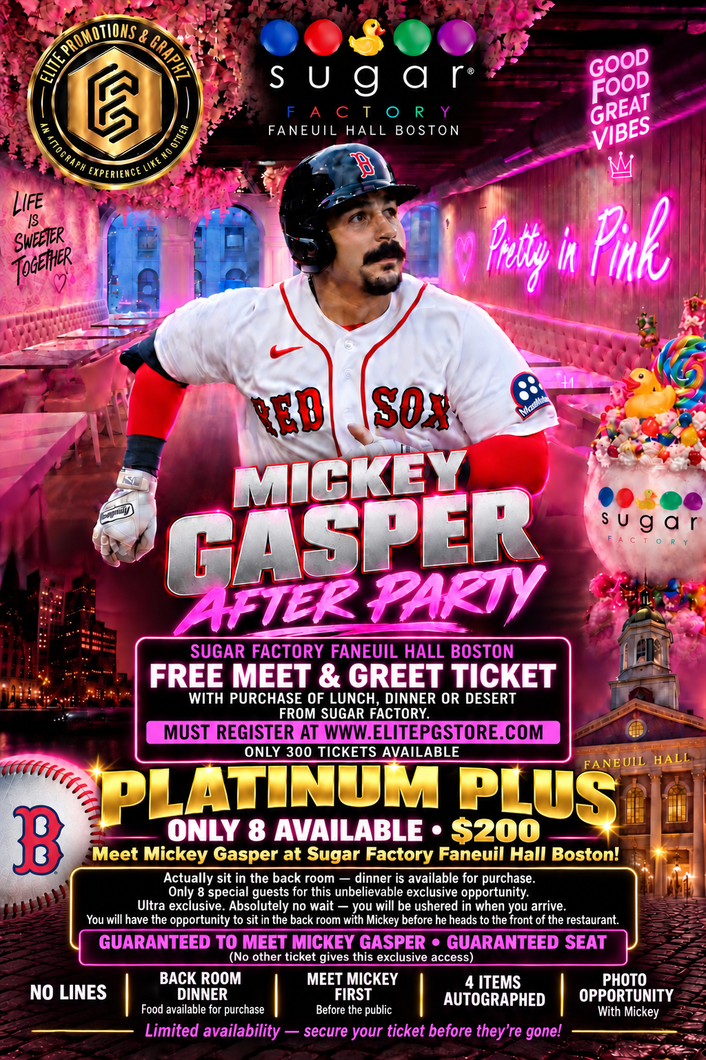 MICKEY GASPER PLATINUM PLUS TICKET