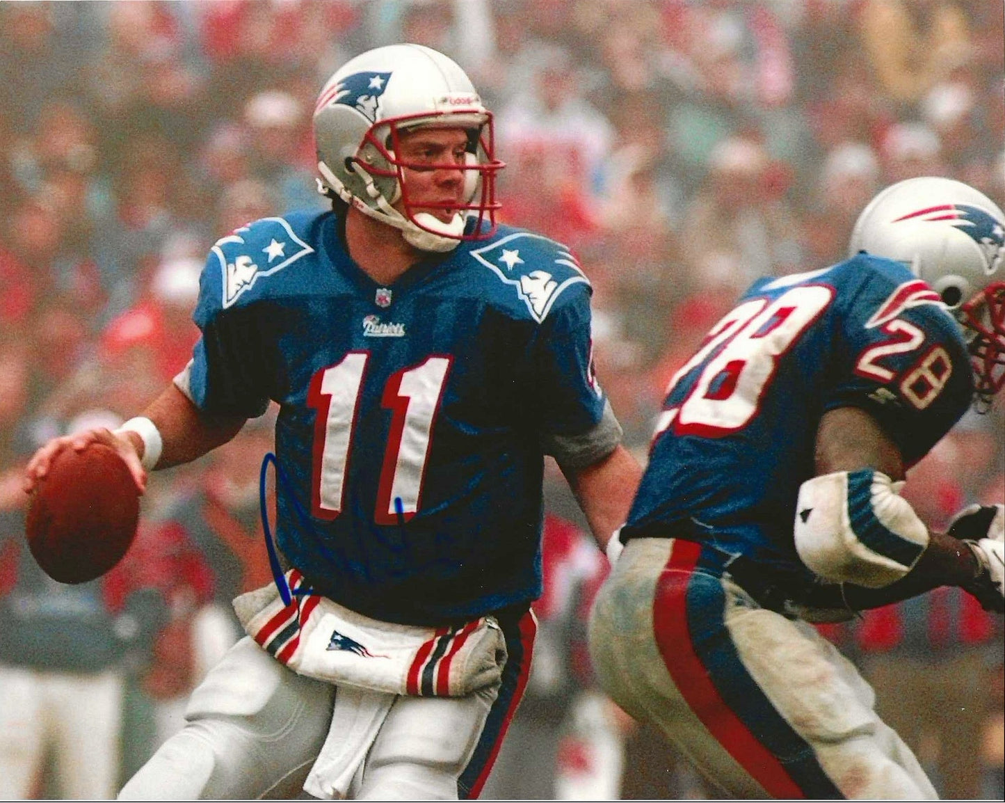 Drew Bledsoe Autographed Signed 8X10 Photo Elite Promotions & Graphz Authentication