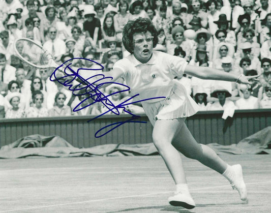 Billie Jean King Autographed Signed 8x10 photo Elite Promotions & Graphz Authentication