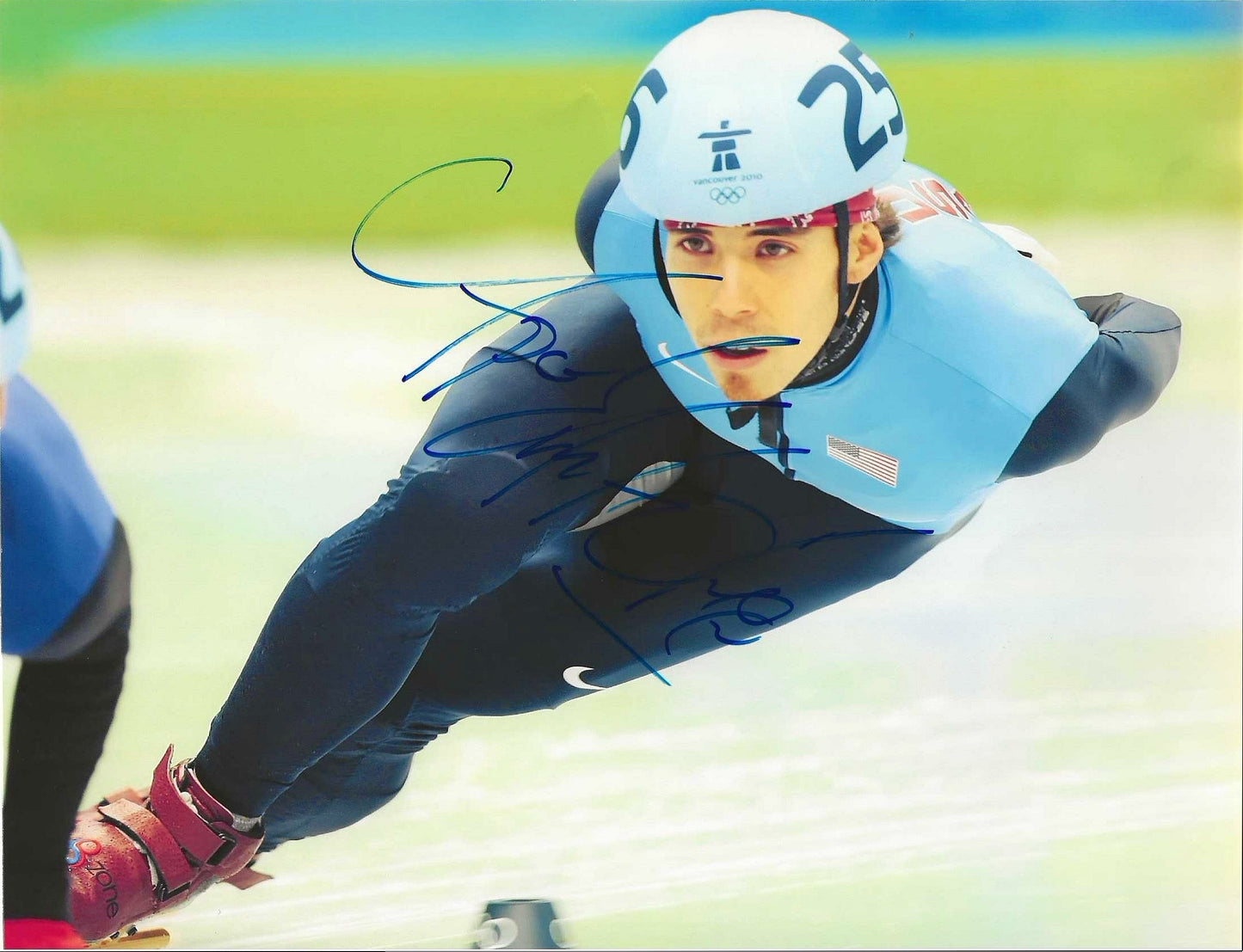 Apolo Ohno Autographed Signed 8x10 photo Elite Promotions & Graphz Authentication