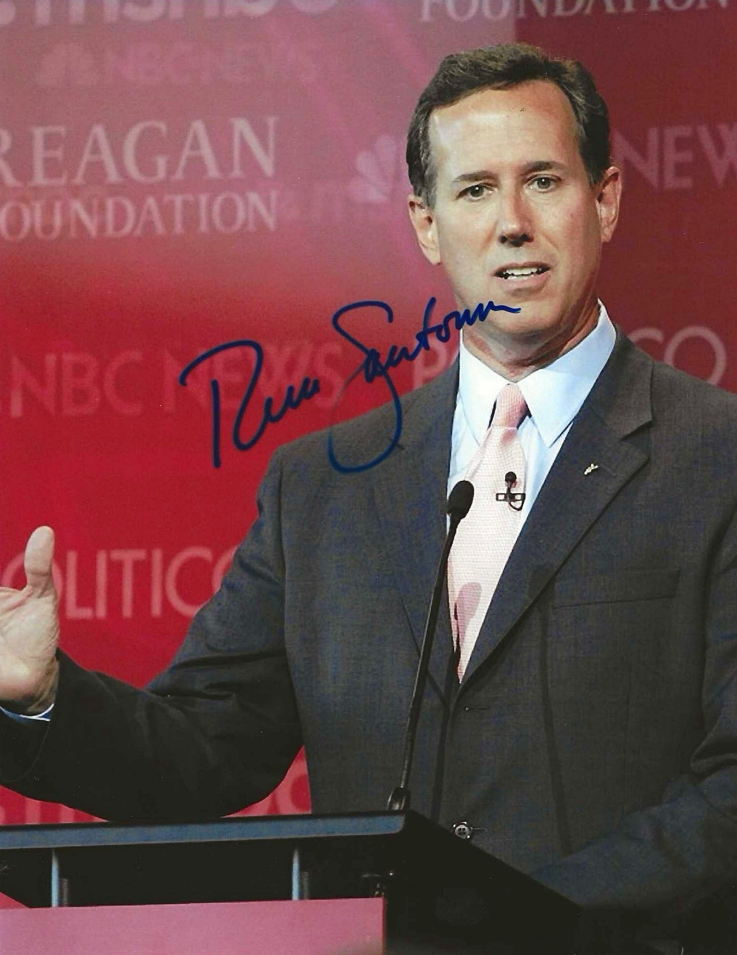 Rick Santorum Autographed Signed 8x10 photo Elite Promotions & Graphz Authentication