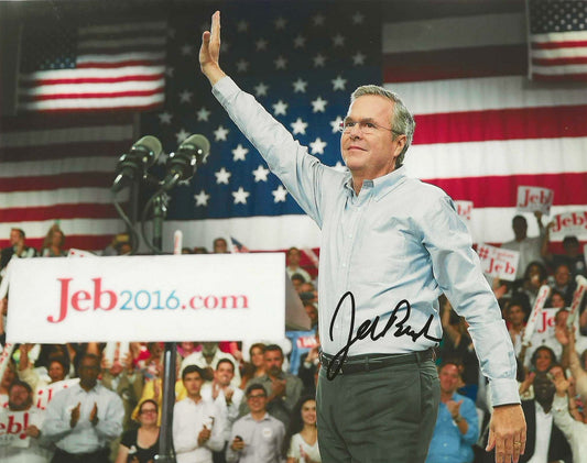 Jeb Bush Autographed Signed 8x10 photo Elite Promotions & Graphz Authentication