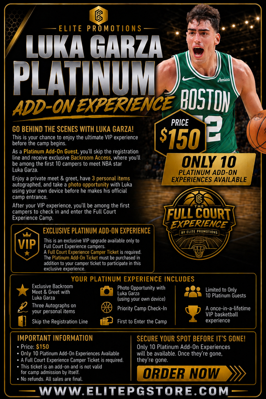 Luka Garza FCE Full Court Experience basketball camp PLATINUM