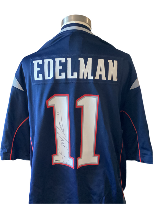 Julian Edelman signed autograph New England Patriots mini helmet JSA wit COA Julian Edelman signed autograph New England Patriots mini helmet JSA wit COA