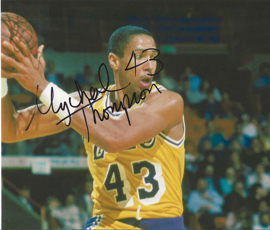Michael Thompson Autographed Signed "LAKERS" 8x10 photo Elite Promotions & Graphz Authentication