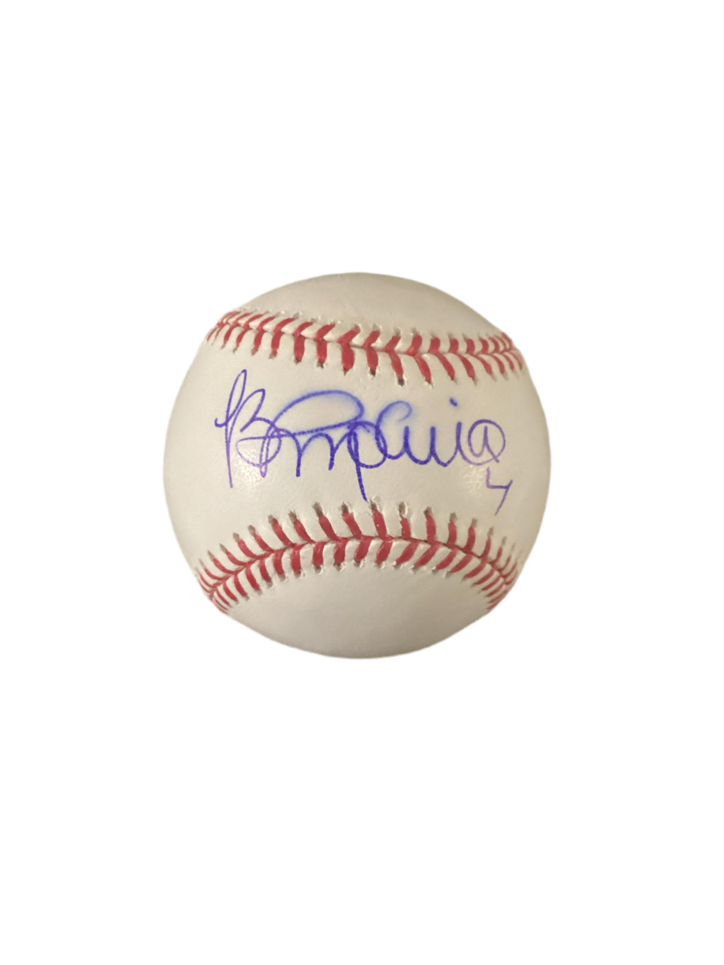 Benji Molina autographed signed Rawlings official Major League Baseball