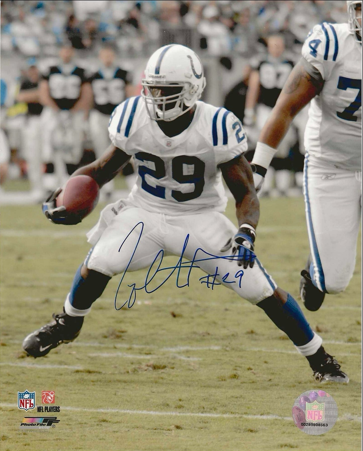 Joseph Addai autographed Signed 8x10 photo Elite Promotions & Graphz Authentication