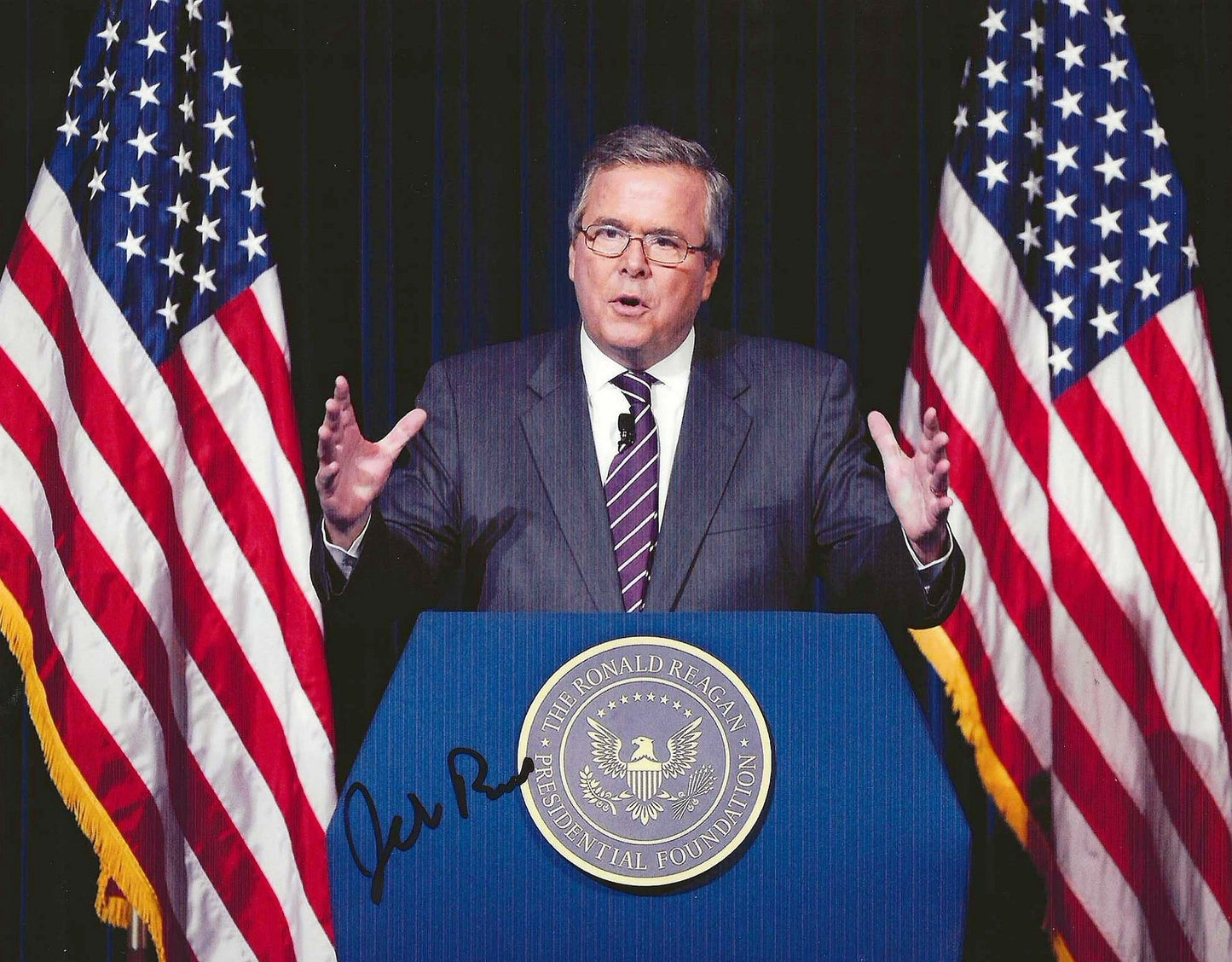 Jeb Bush Autographed Signed 8x10 photo Elite Promotions & Graphz Authentication