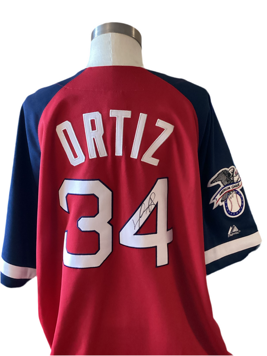 David Ortiz Autographed Signed jersey Elite Promotions & Graphz Authentication