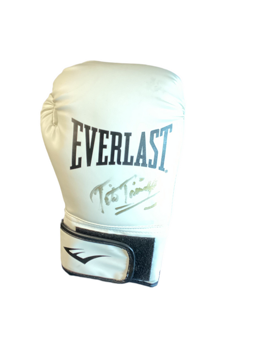 Felix Trinidad Autographed Signed boxing glove Elite Promotions & Graphz Authentication