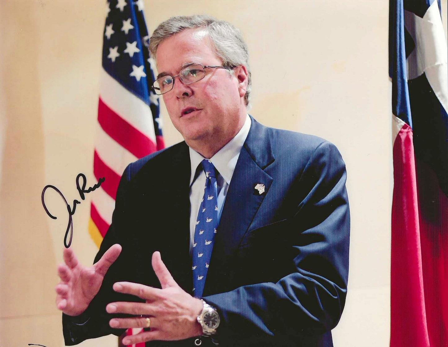 Jeb Bush Autographed Signed 8x10 photo Elite Promotions & Graphz Authentication