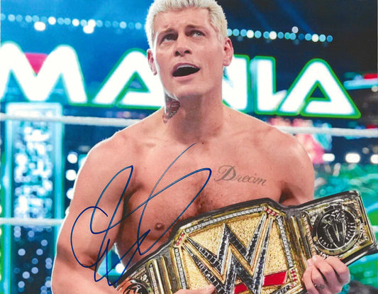 Cody Rhodes Autographed Signed "WWE WRESTLEMANIA 40" 8X10 Photo Elite Promotions & Graphz Authentication