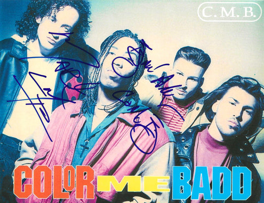 Color Me Badd Autographed Signed " Bryan Abrams Mark Calderon " 8.5X11 Photo Elite Promotions & Graphz Authentication