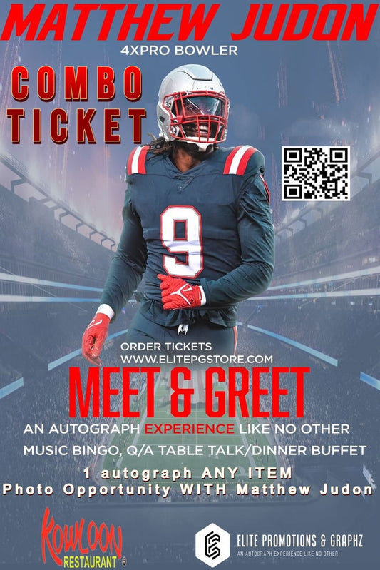 COMBO TICKET Matthew Judon New England Patriots (AUTOGRAPH/PHOTO OPPORTUNITY)