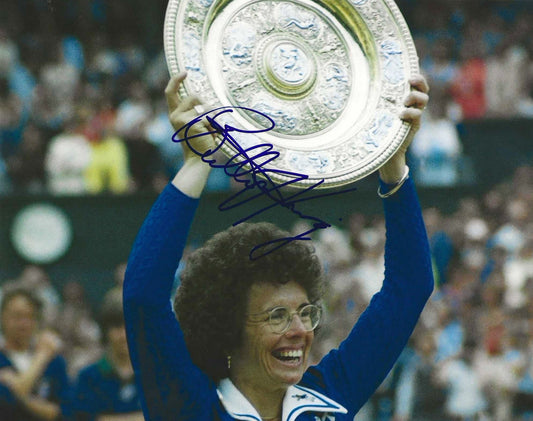 Billie Jean King Autographed Signed 8x10 photo Elite Promotions & Graphz Authentication