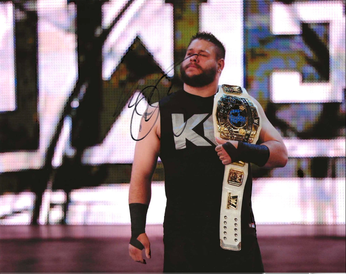 Kevin Owen’s Autographed Signed "WWE" 8X10 Photo Elite Promotions & Graphz Authentication