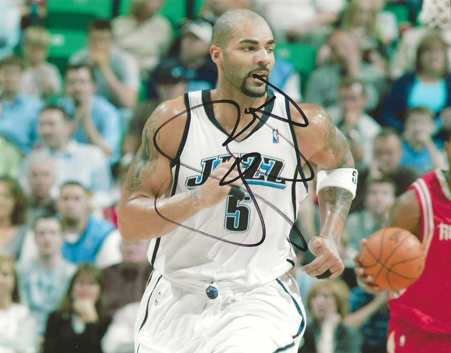 Carlos Boozer Autographed Signed "JAZZ" 8x10 photo Elite Promotions & Graphz Authentication