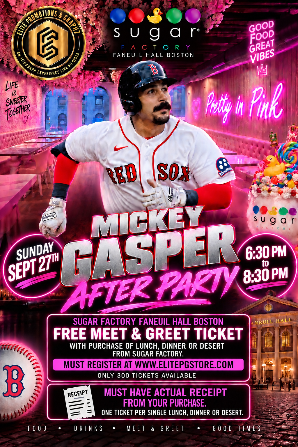 MICKEY GASPER MEET & GREET TICKET SUGAR FACTORY