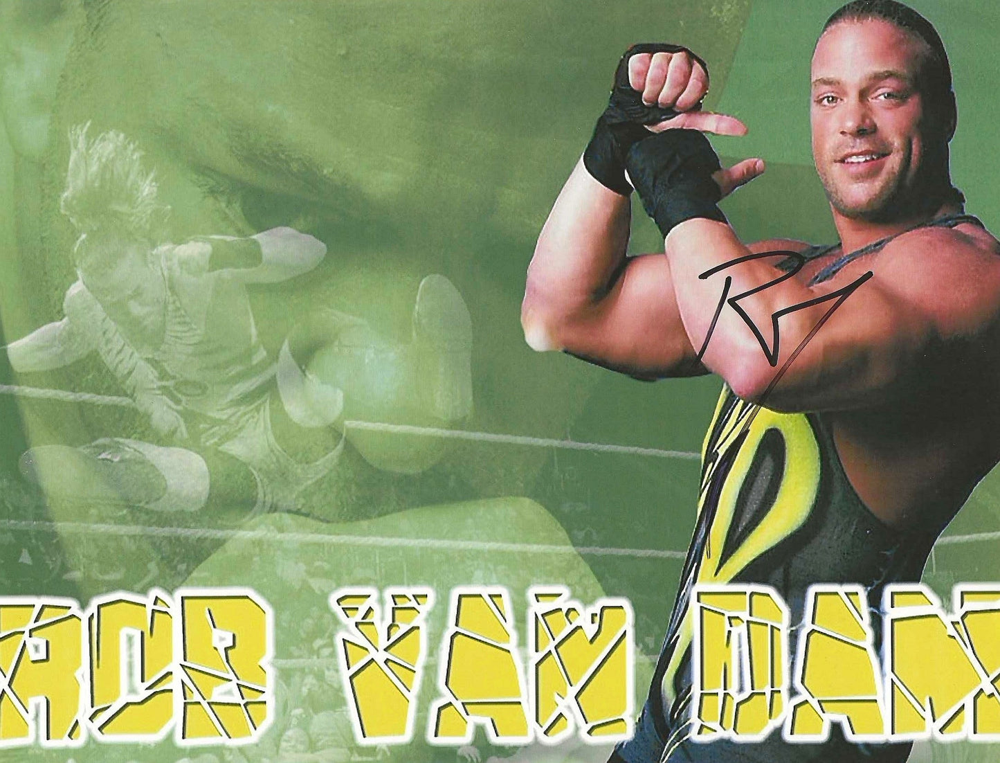 Rob Van Dam Autographed Signed "WWE TNA ECW AEW" 8X10 Photo Elite Promotions & Graphz Authentication