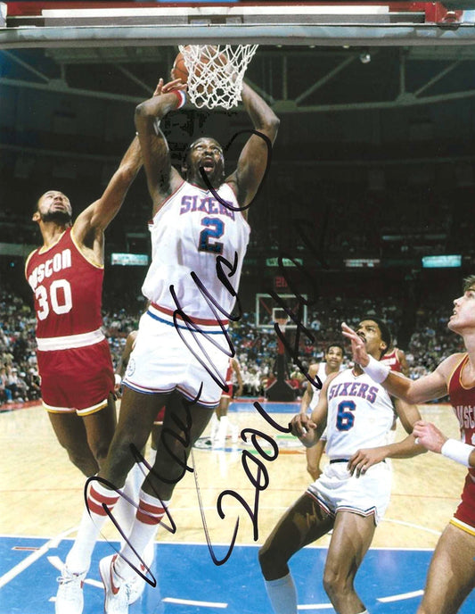 Moses Malone Autographed Signed "76ERS" 8x10 photo Elite Promotions & Graphz Authentication
