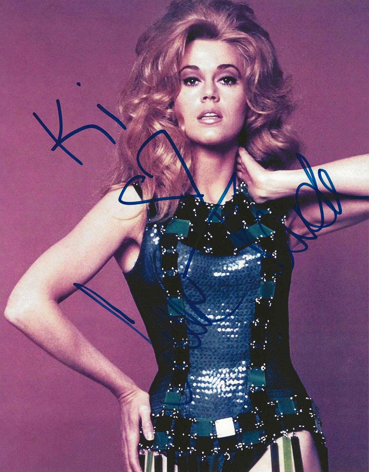 Jane Fonda Autographed Signed "Barbarella" 8X10 Photo Elite Promotions & Graphz Authentication