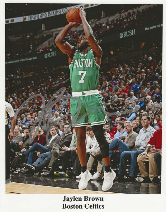 Jaylen Brown Autographed Signed "CELTICS" 8x10 photo Elite Promotions & Graphz Authentication