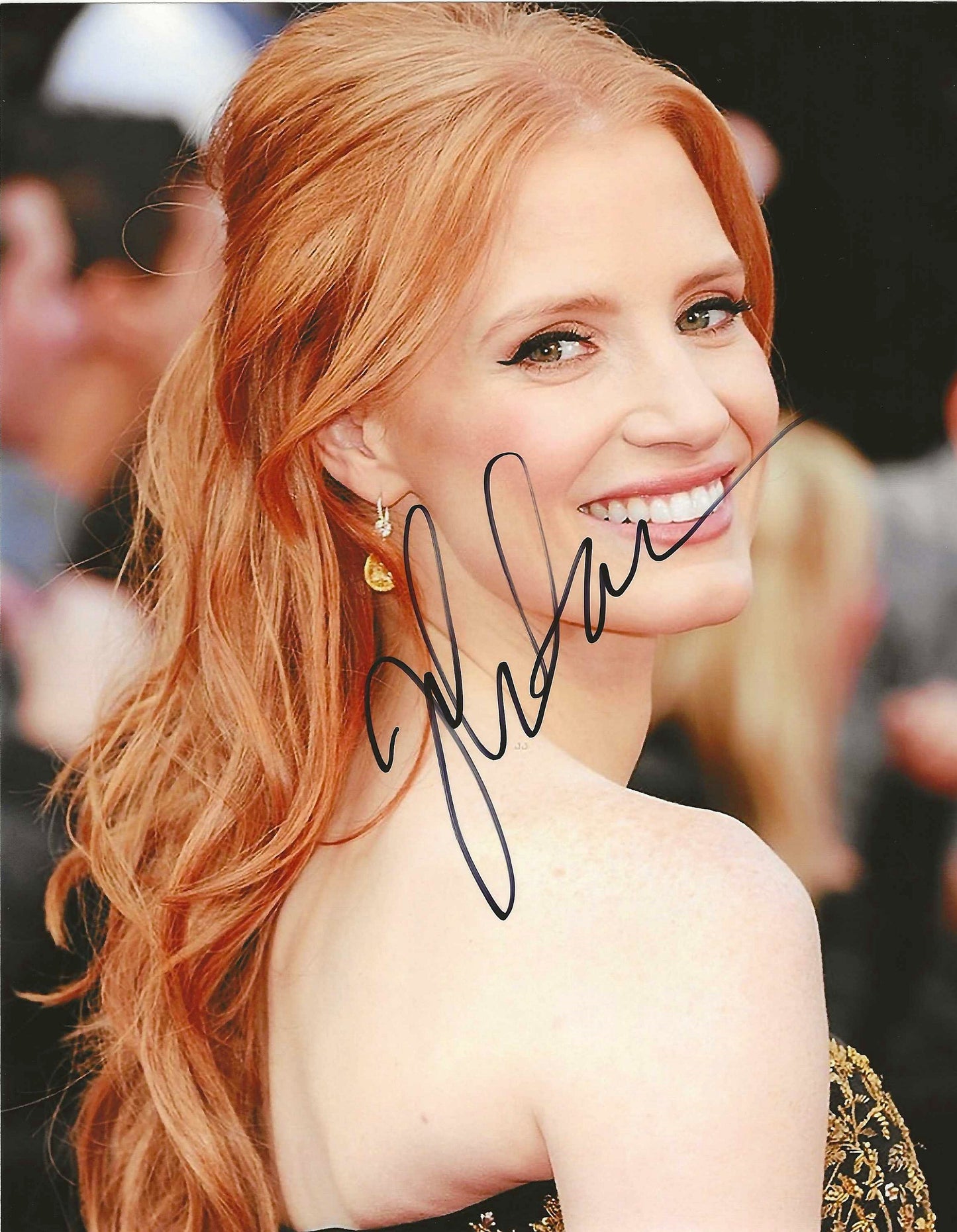 Jessica Chastain Autographed Signed "Oscars" 8X10 Photo Elite Promotions & Graphz Authentication