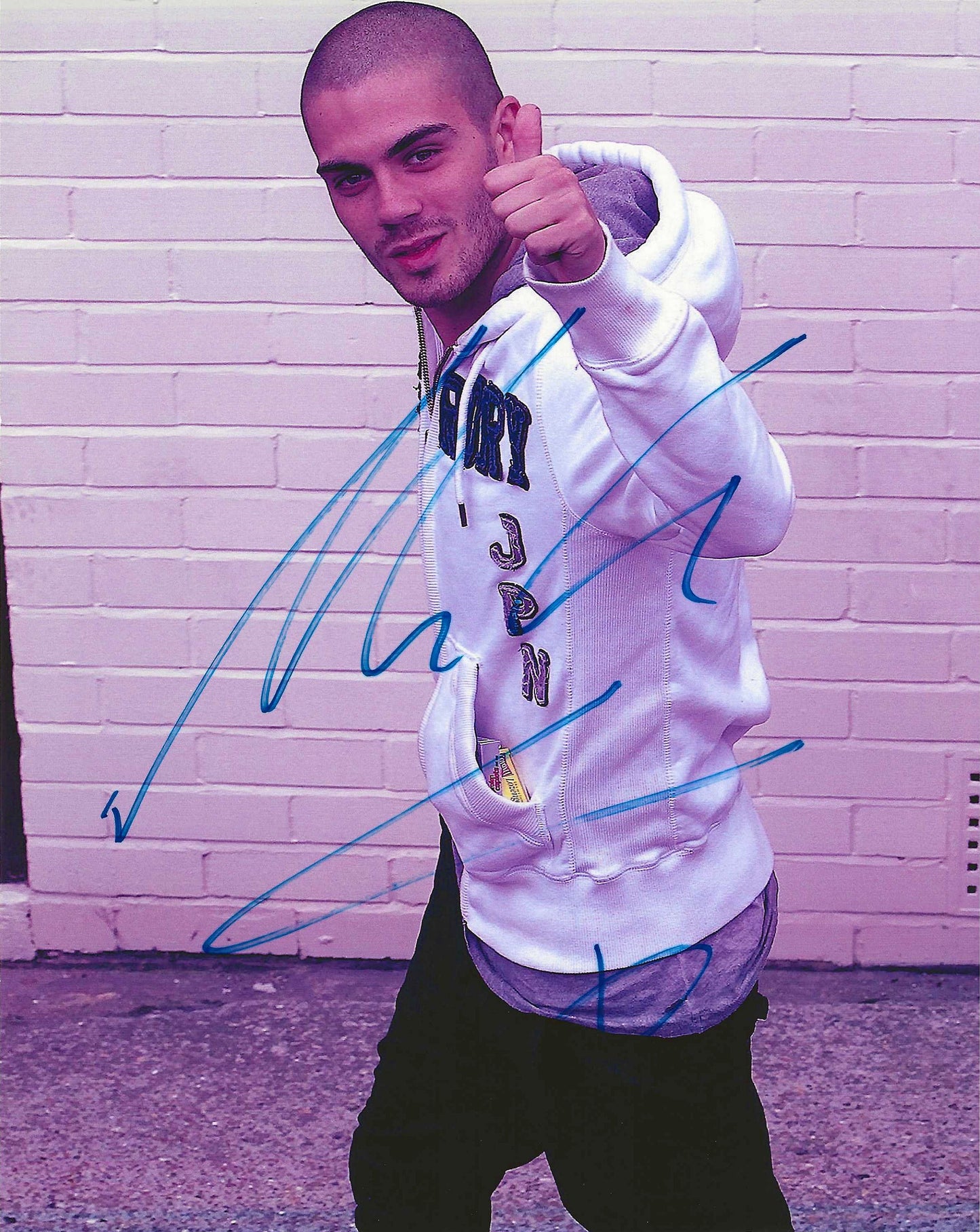 Max George Autographed Signed "THE WANTED" 8X10 Photo Elite Promotions & Graphz Authentication