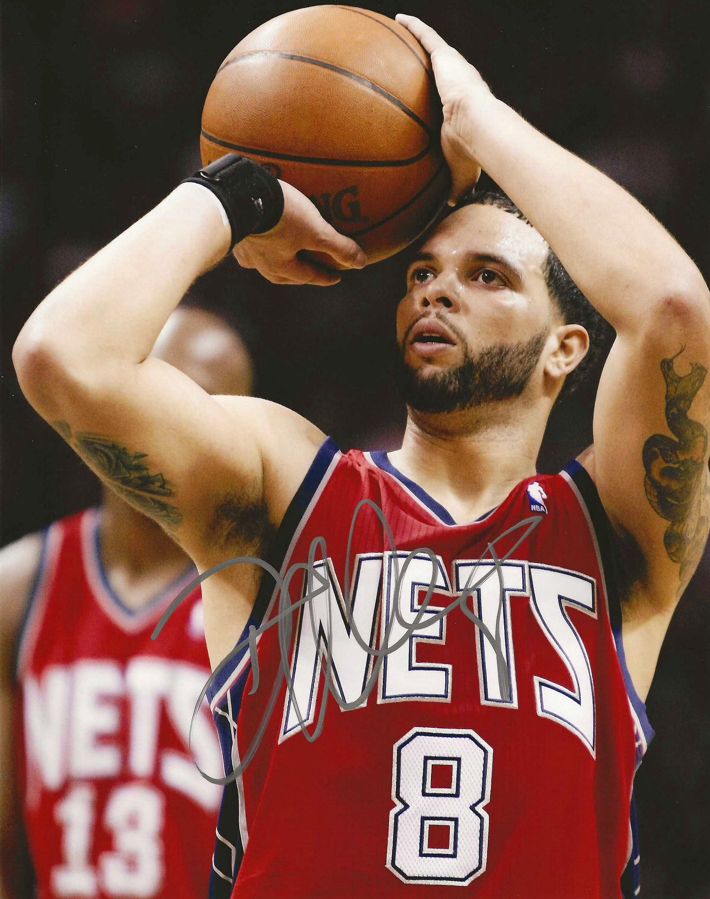 Deron Williams Autographed Signed "NETS" 8x10 photo Elite Promotions & Graphz Authentication