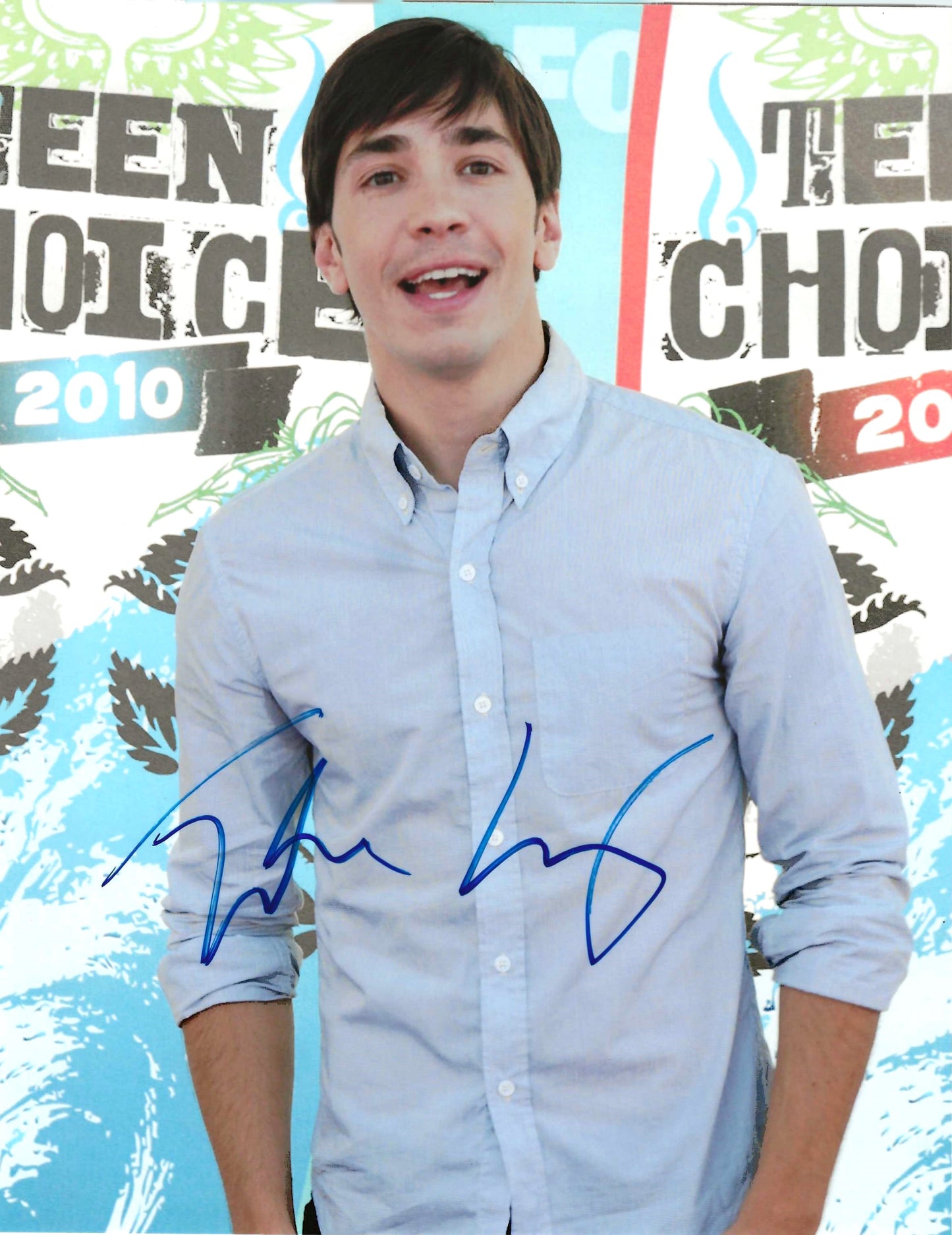 Justin Long Autographed Signed "Teen Choice award" 8X10 Photo Elite Promotions & Graphz Authentication