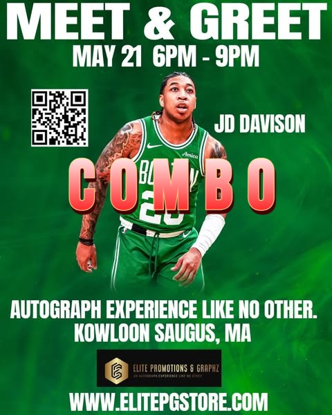 COMBO JD DAVISON autograph / Photo Opp TICKET
