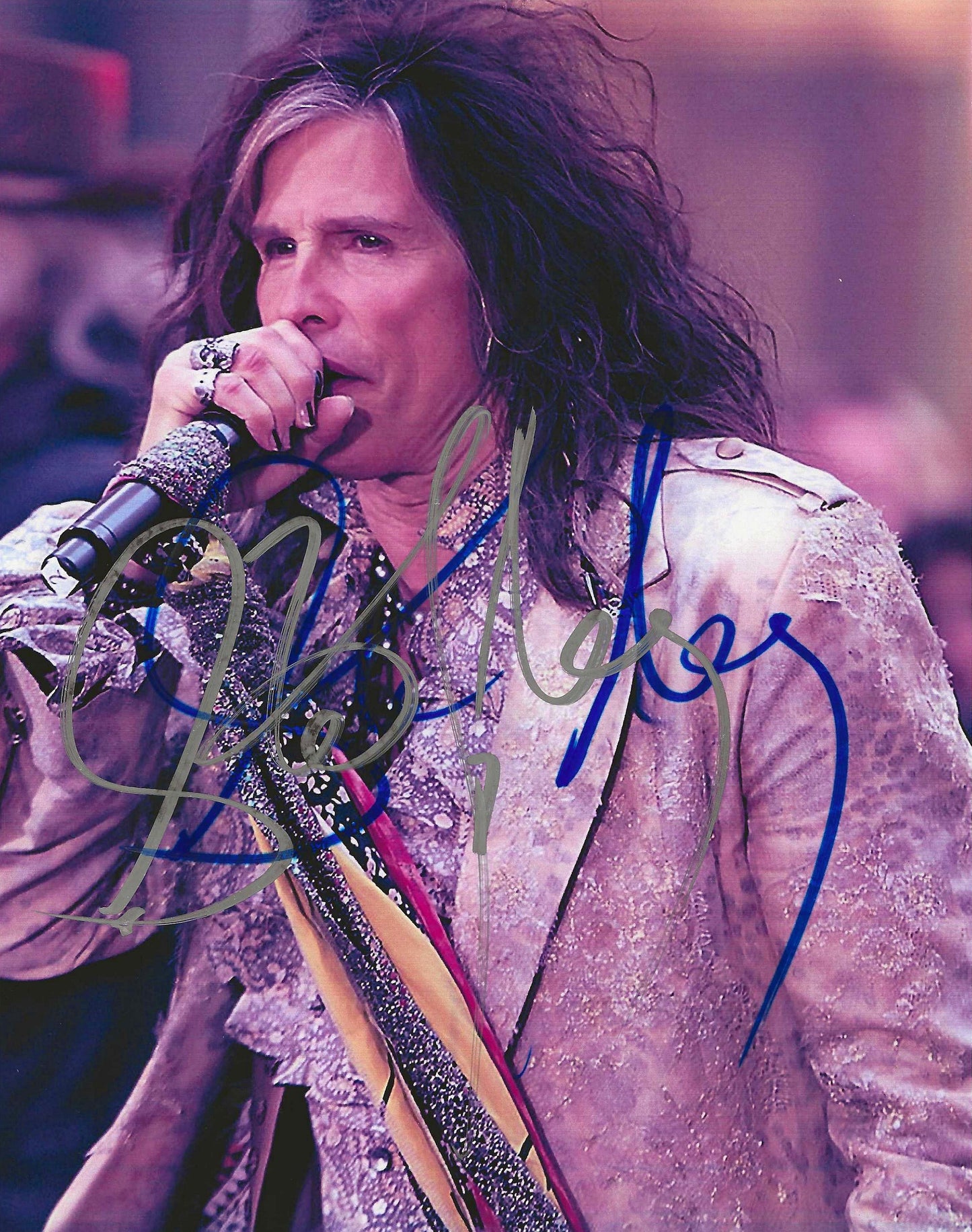 Steven Tyler Autographed Signed "AEROSMITH" 8X10 Photo Elite Promotions & Graphz Authentication